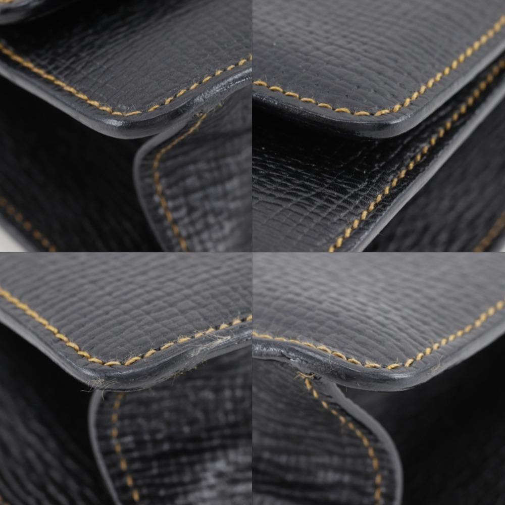 Loewe Barcelona Handbag, 2-Way Shoulder Bag, Embossed Leather, Black, 2-Way, ... - Picture 4 of 16